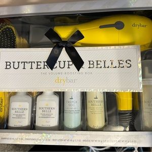 The Big Hair Drybar Buttercup Blowdryer Gift Set NEW